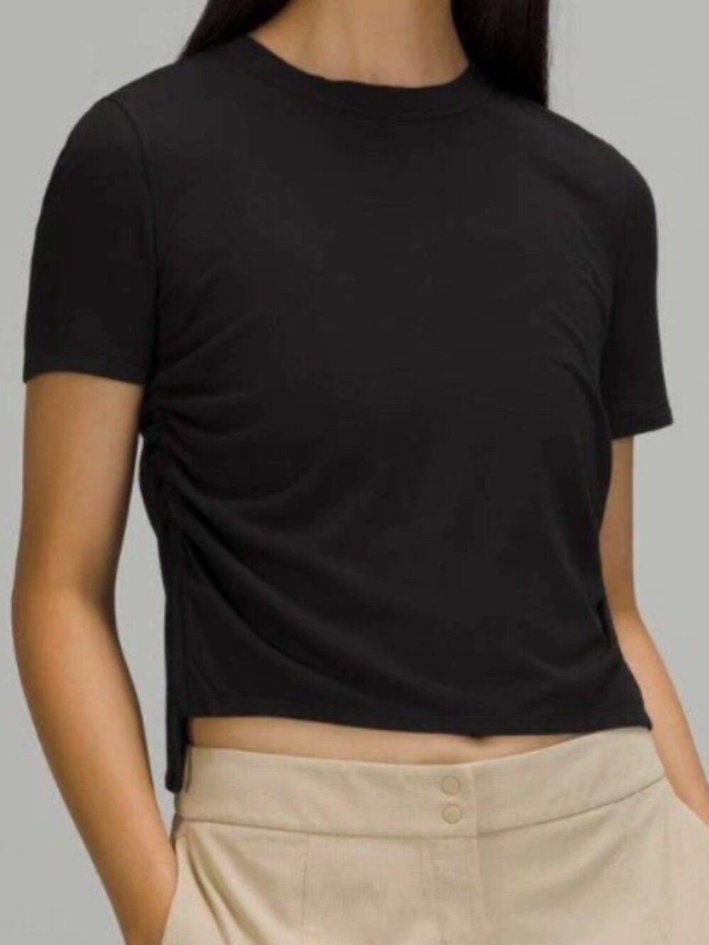 Lululemon side cinch ribbed shirt